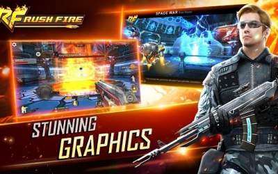 Rush Fire - World Class FPS Mobile Game [ВЗЛОМ: режим бога] скриншот 6