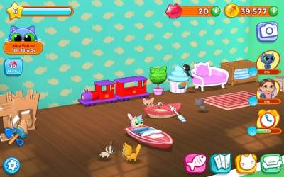 Kitty Keeper: Cat Collector 1.5.1 [ВЗЛОМ на алмазы] скриншот 5