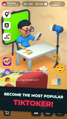 Idle Tiktoker Симулятор: Стань звездой Тик Тока screenshot №1