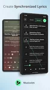 Musicolet Музыкальный Плеер screen 3