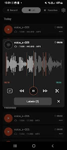 Автоматический диктофон screen 2