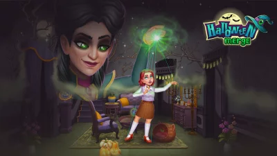 Halloween Merge: House Design screenshot №2