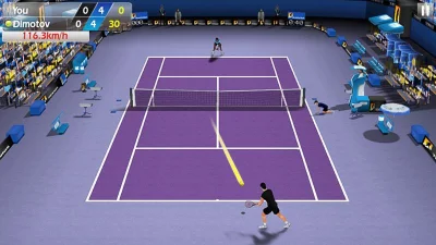 Теннис пальцем 3D - Tennis screenshot №5