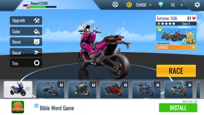 Traffic Bike Rush Driving City взлом screen 1